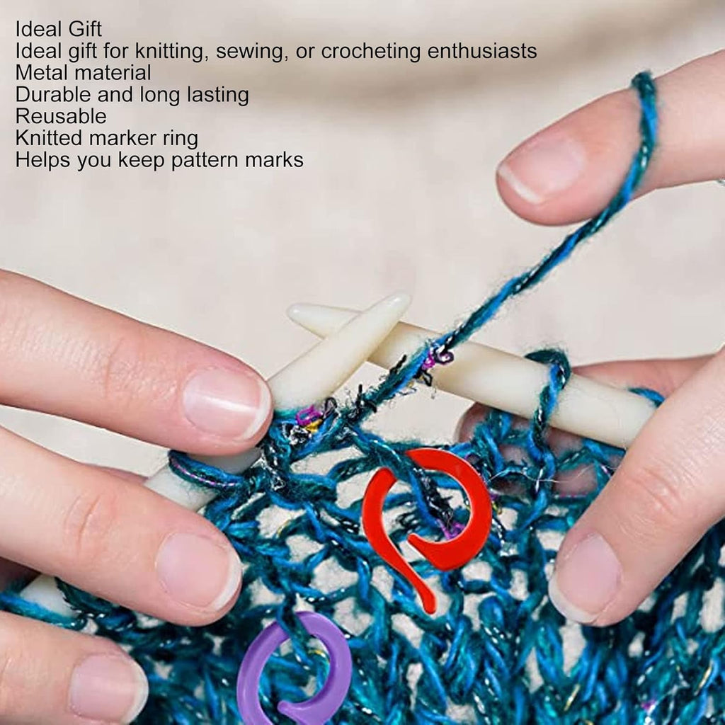 Zerodis 40 Pieces Locking Stitch Markers, Colorful Knitting Crochet