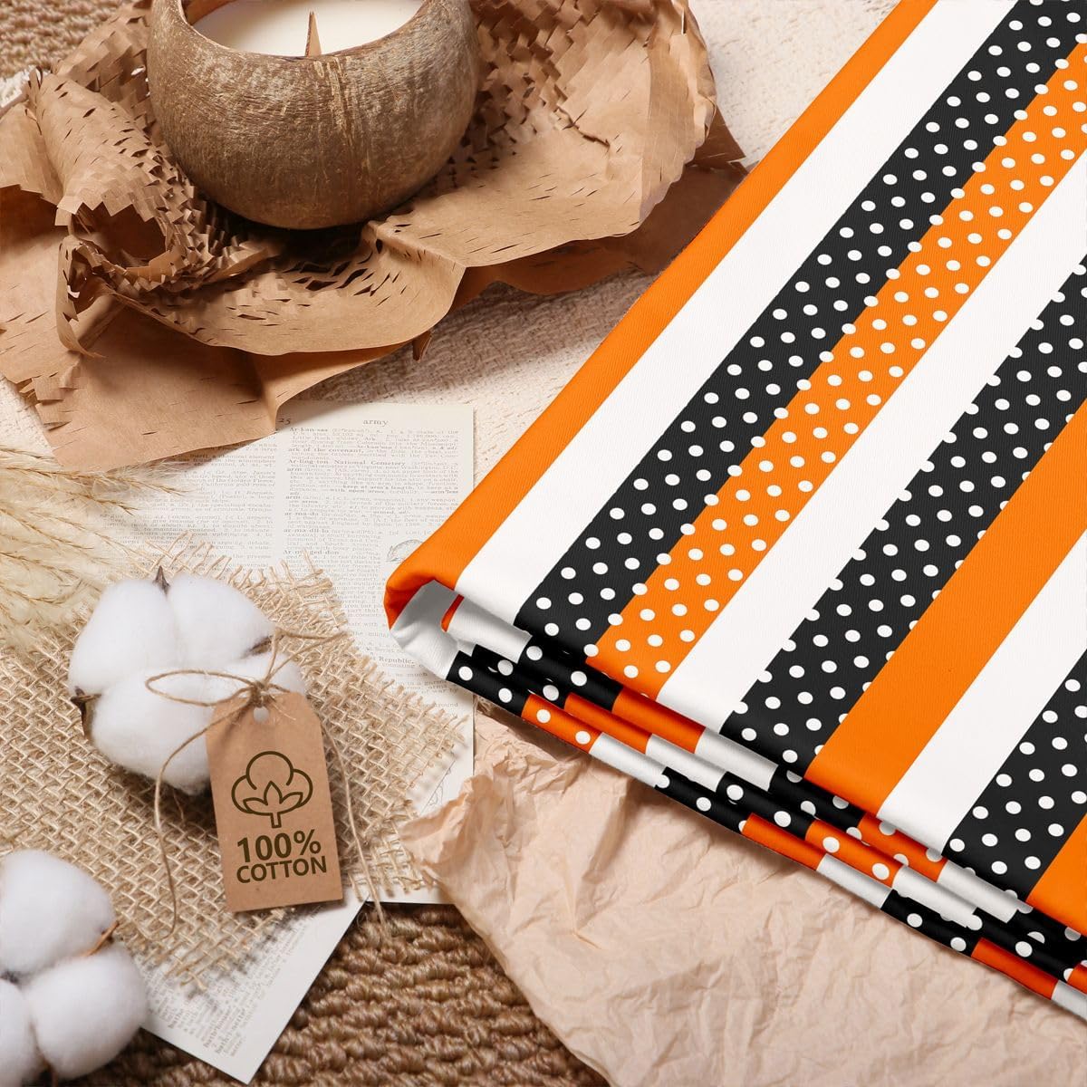 Polka Dots Cotton Fabric 1 Yard