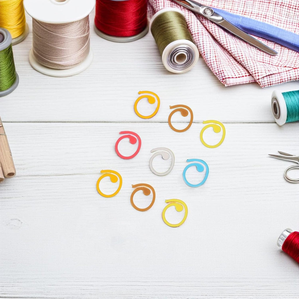60pcs Spiral Stitch Markers for Knitting Winter Season Crochet