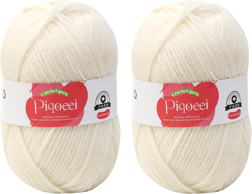 100% Merino Wool Yarn for Knitting and Crocheting - Worsted Weight #4