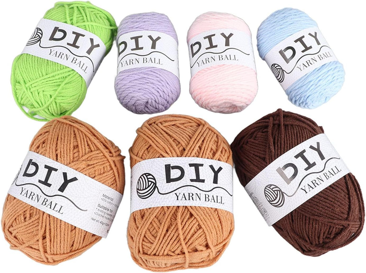 Fauitay Crochet Kit for Beginners, 4 Pack Succulent Plants Ombre Yarn