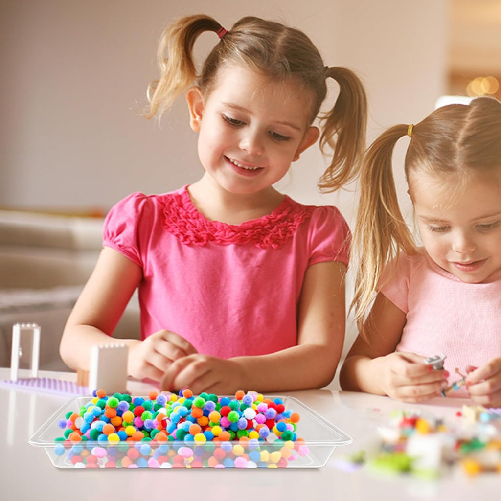 12 Pack Plastic Art Trays,Stackable Craft Trays,Organizer Activity