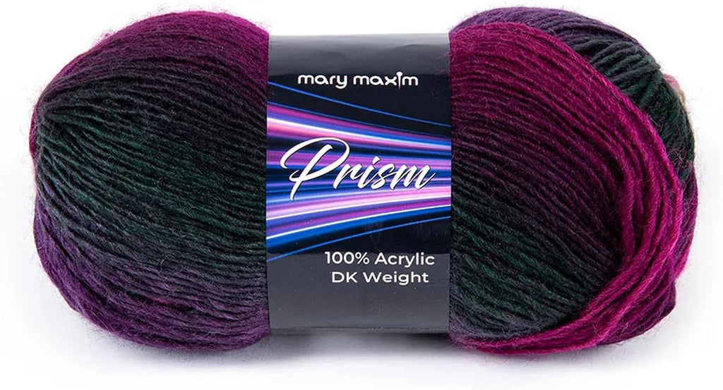 Mary Maxim Prism Yarn, Acrylic Multicolor DK Yarn, 290 Yards