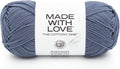 Lion Brand Yarn, The Cottony One Crochet Yarn, Indigo for It!, Blue