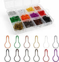 360 Pieces Safety Bulb Pins,Durable Metal Gourd Pin in 12 Vibrant