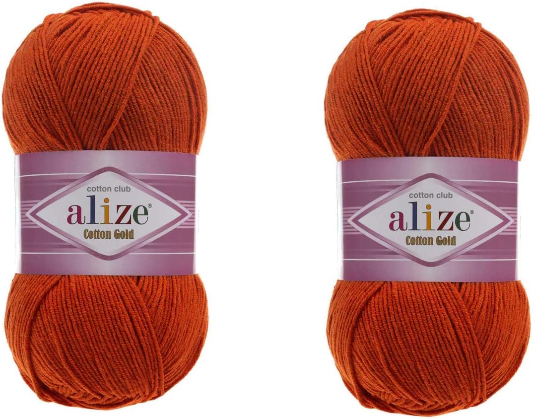 Alize Cotton Gold Yarn 55% Cotton 45% Acrylic Yarn Crochet Hand