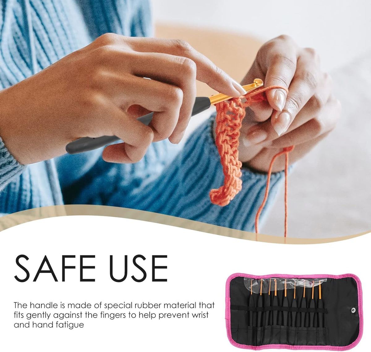 Yarn Craft Crochet Hooks for Beginners 9 Piece Set Winter Season