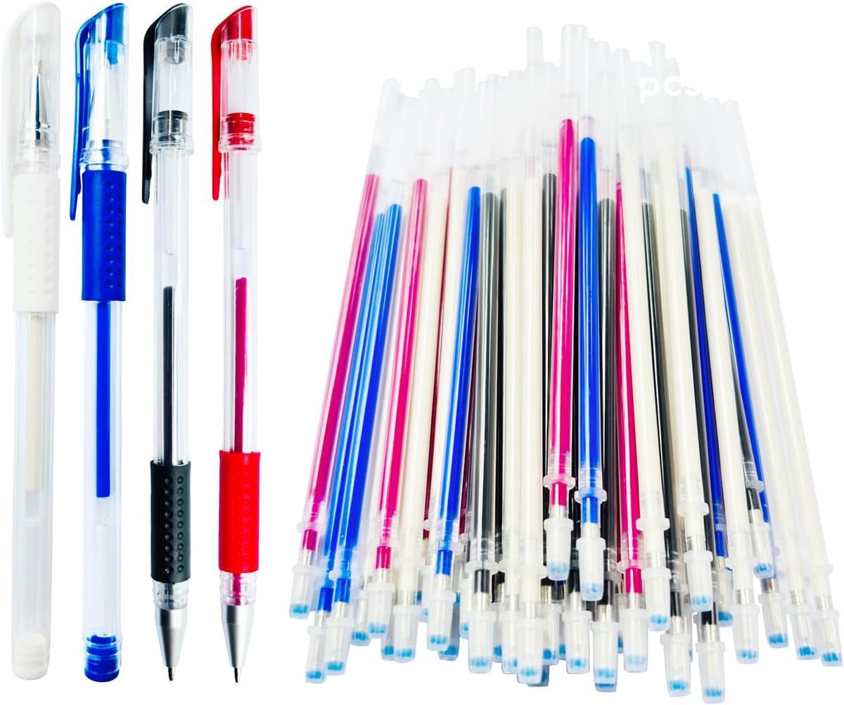 Heat Erasable Sewing pen | 4 Pens + 60 Multi-Color Refills