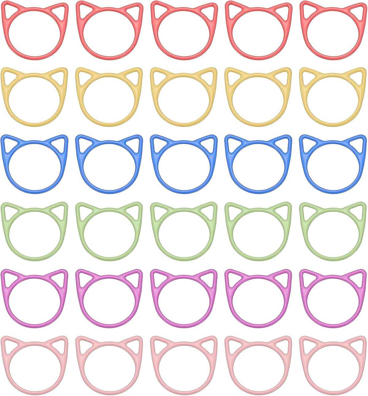 PATIKIL Crochet Stitch Markers, 30Pcs Knitting Markers Needle Pin Cat