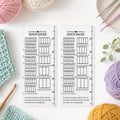 2Pcs Quick Gauge Ruler for Knitting Crochet, Knitting Gauge Measuring