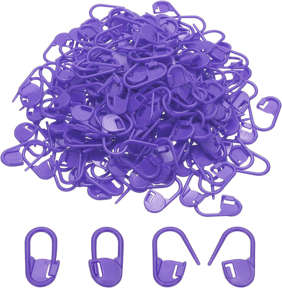 PATIKIL Crochet Stitch Markers, 200Pcs Plastic Knitting Markers Needle