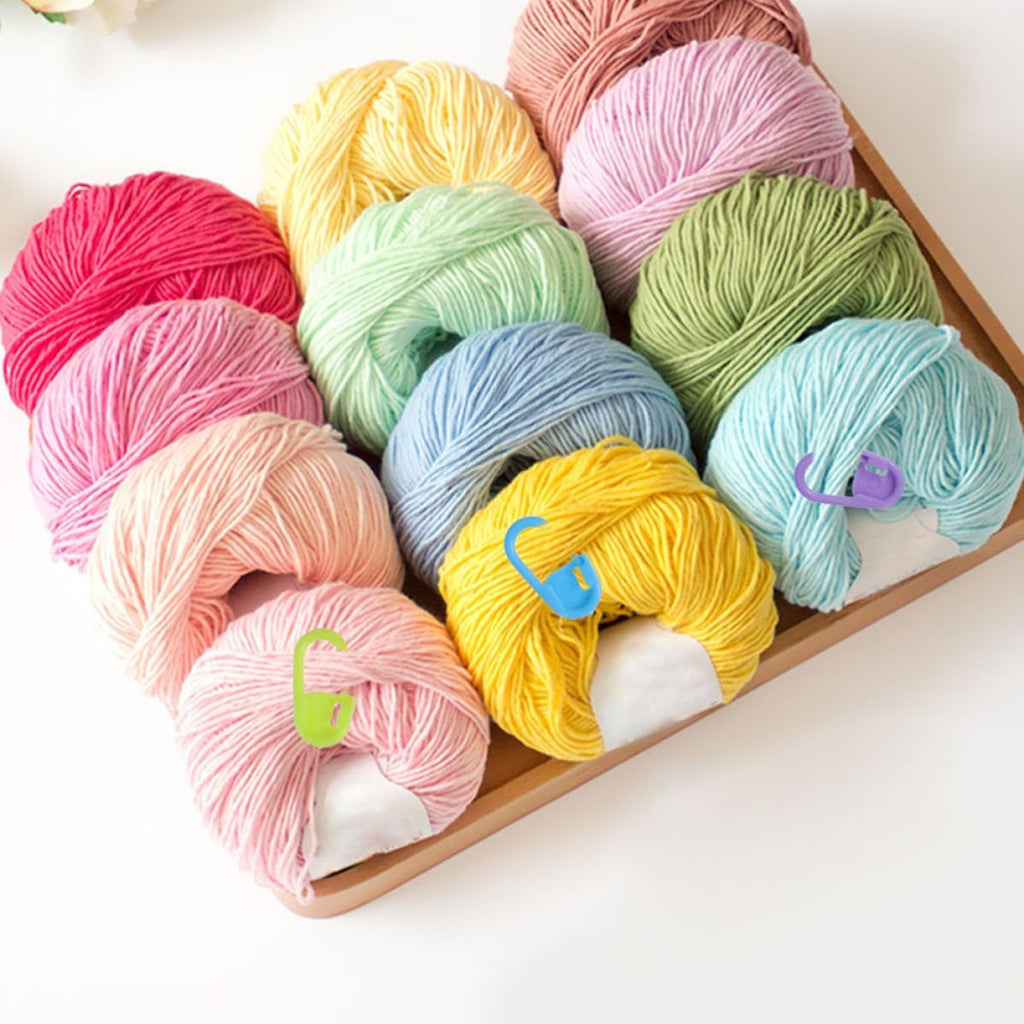 Angoily Heart Shaped Stitch Markers for Knitting Crochet, Colorful Set