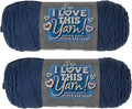 Hobby Lobby I Love This Yarn 100% Acrylic, 250 Dark Country Blue, Set