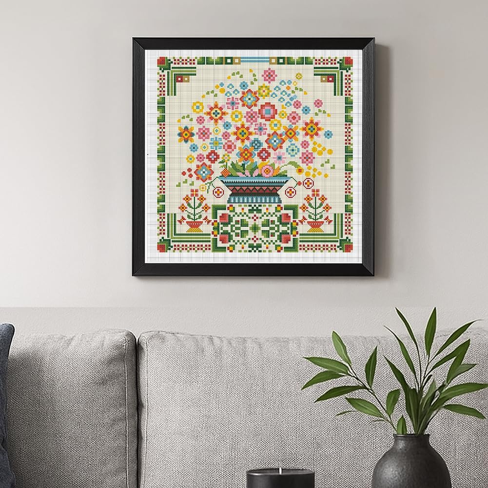 FREEBLOSS 11CT Cross Stitch Kit Stamped Cross Stitch Wall Painting Kit