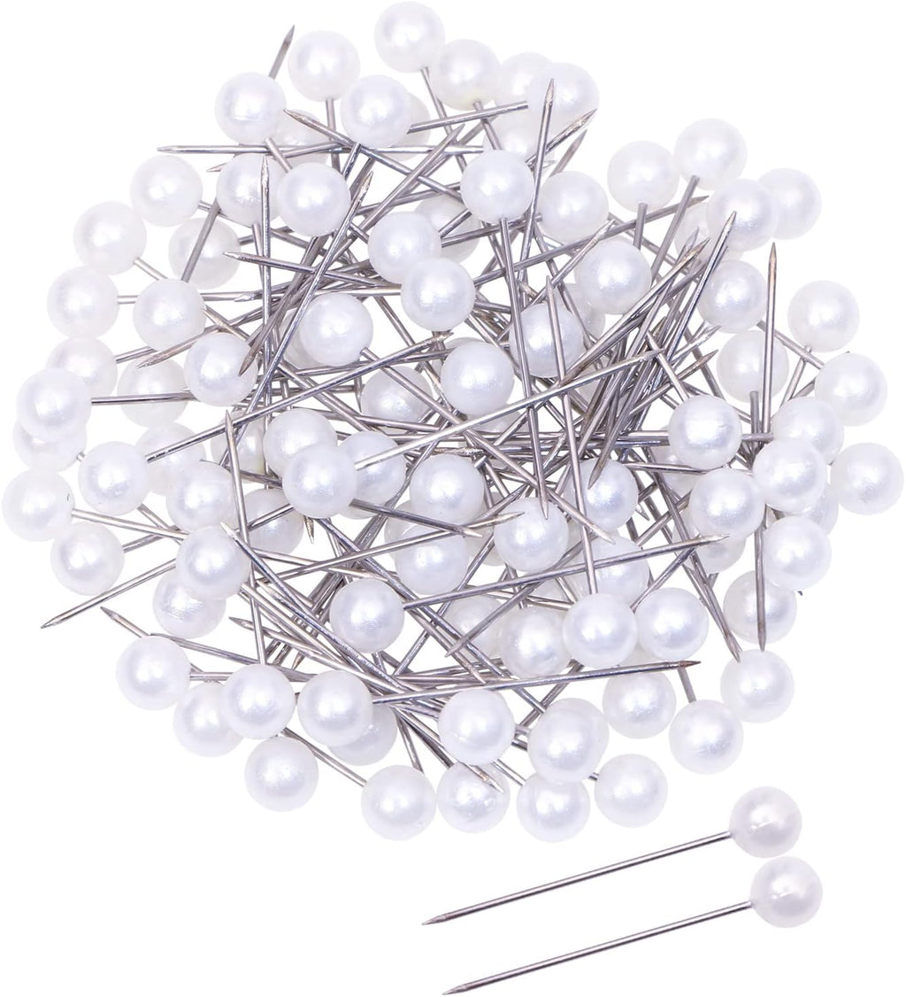 Tupalizy 100PCS Sewing Pins for Fabric Straight Pins with Faux Pearl