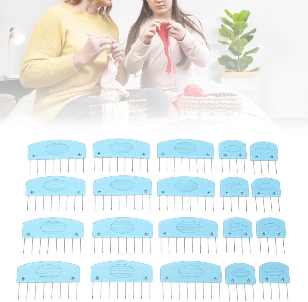 Asixxsix 20PCS Knit Blocking Pins Kit 0.8 inch Pin (Sky Blue)
