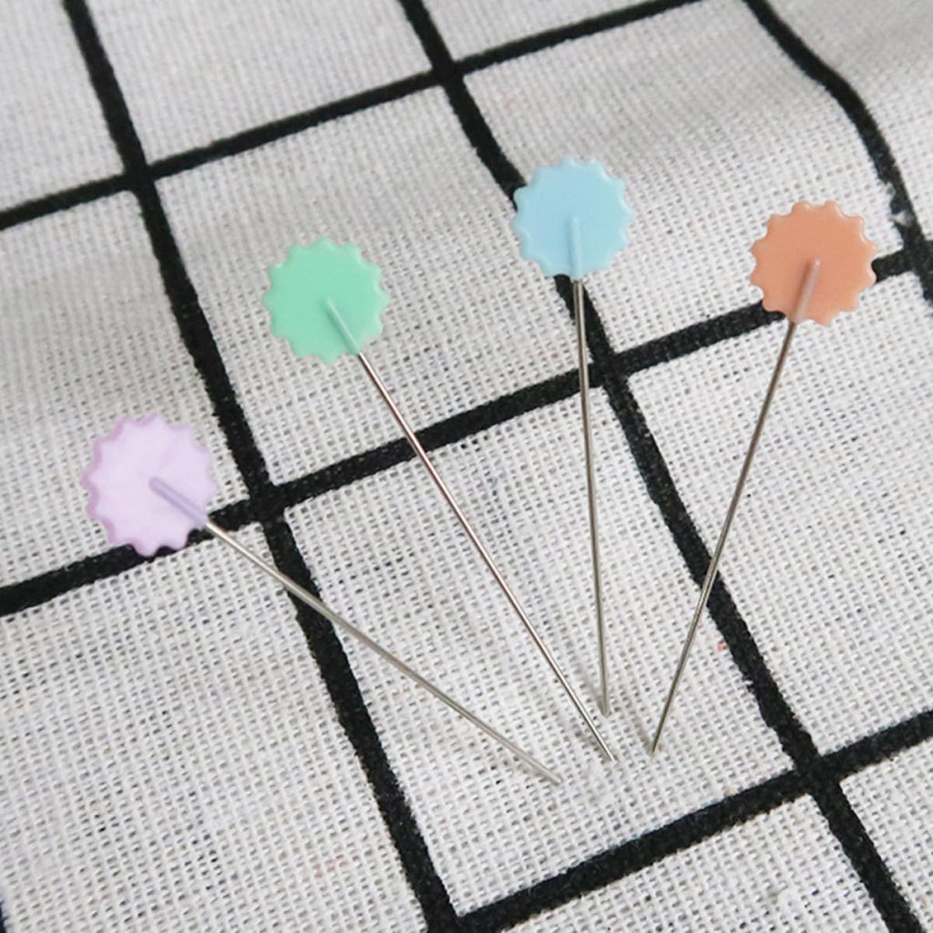 50pcs Flat Head Straight Pins for Craft Students Quilters