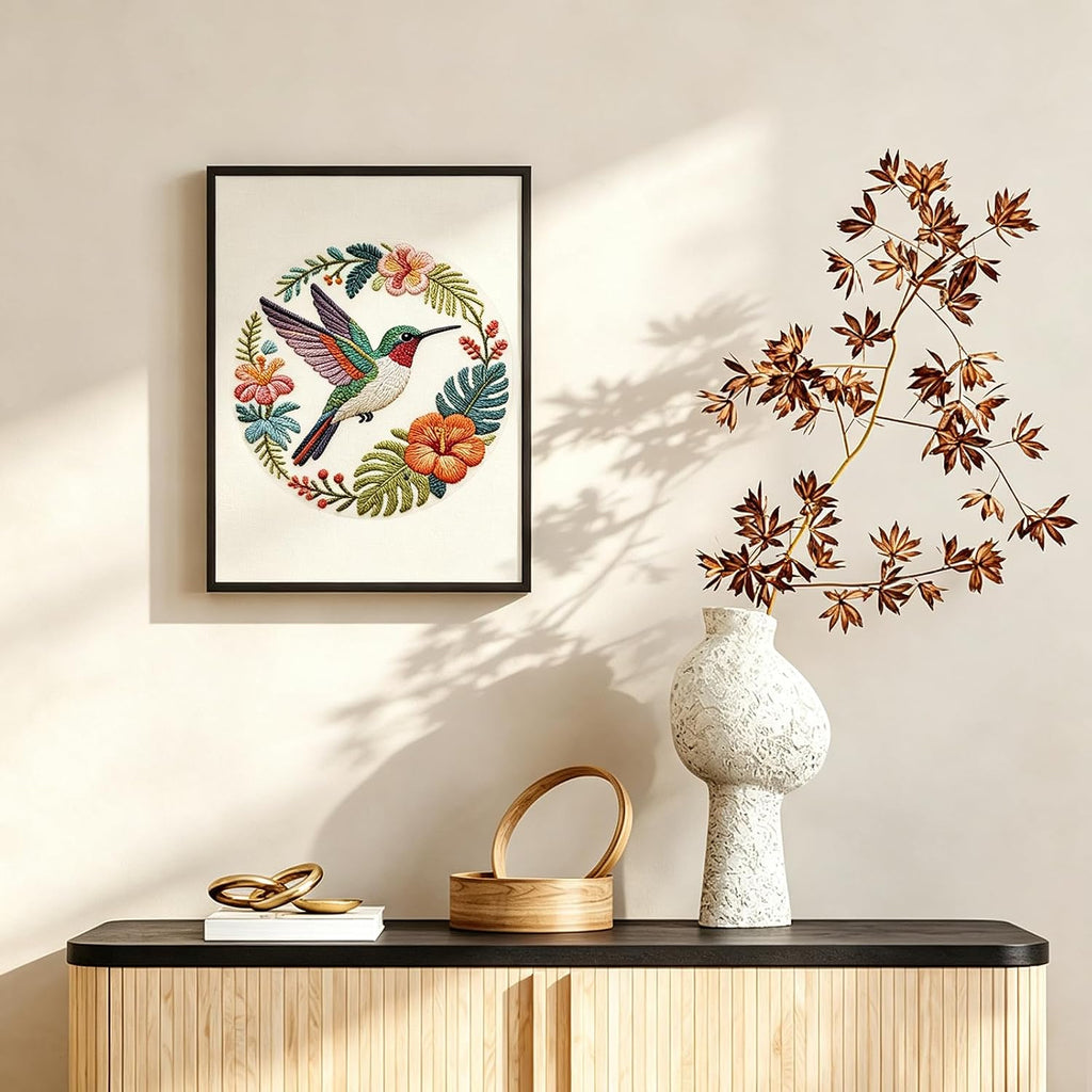 LACHLAND Embroidery Kit for Experienced Stitchers Hummingbird DIY