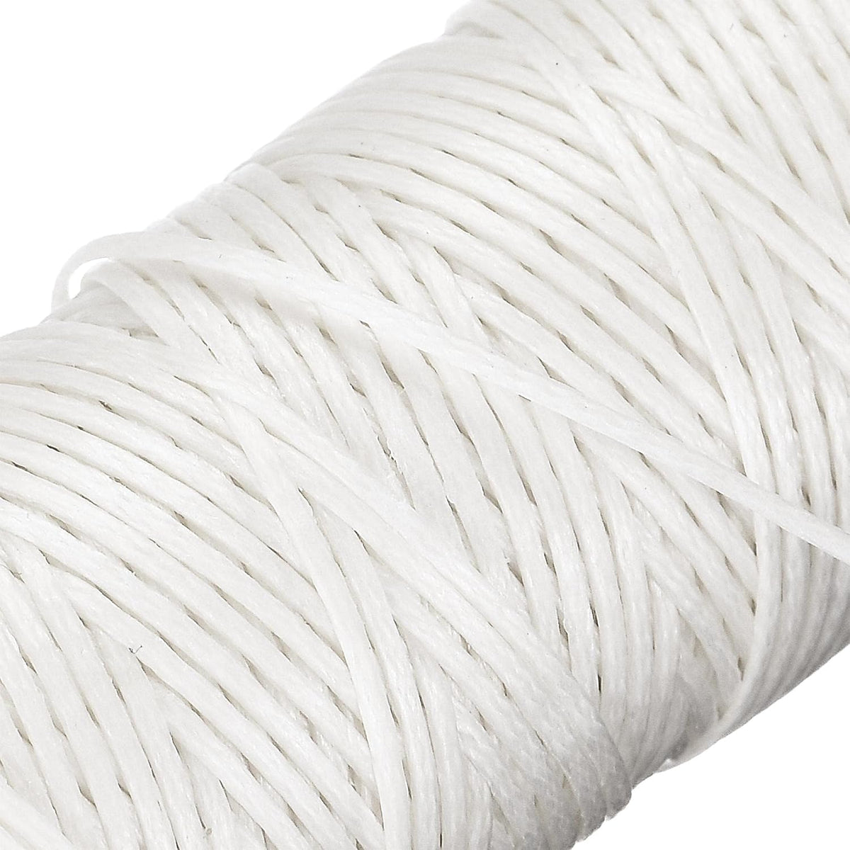 uxcell Leather Sewing Thread 55 Yards 150D/1mm Waxed Cord White