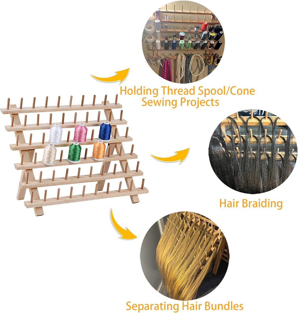 Simthread Embroidery Thread Essential Pack Bundle - Brother 63 Colors