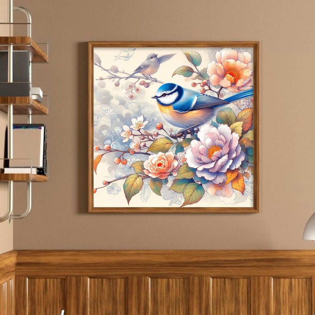 C'eitura Birds & Flowers 11CT Stamped Cross Stitch Kit - 15.75x15.75