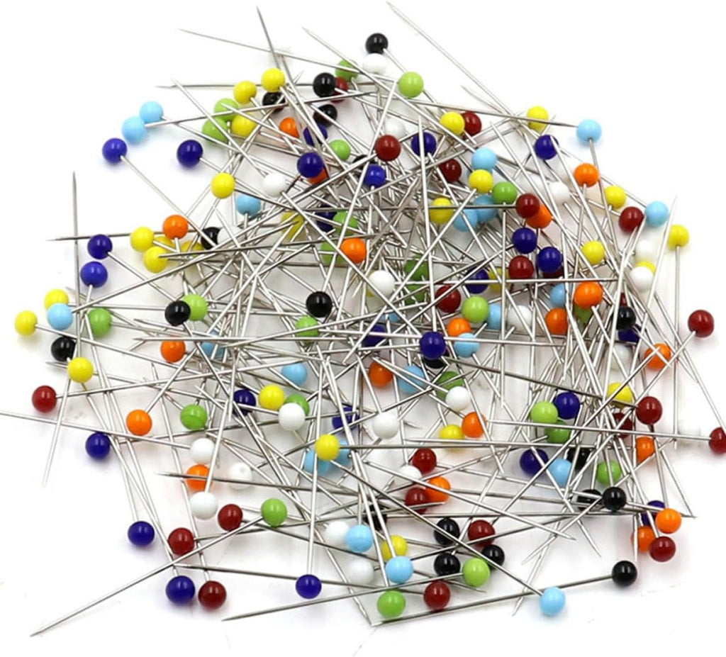 500pcs Glass Head Straight Pins for DIY Sewing Craft Projects