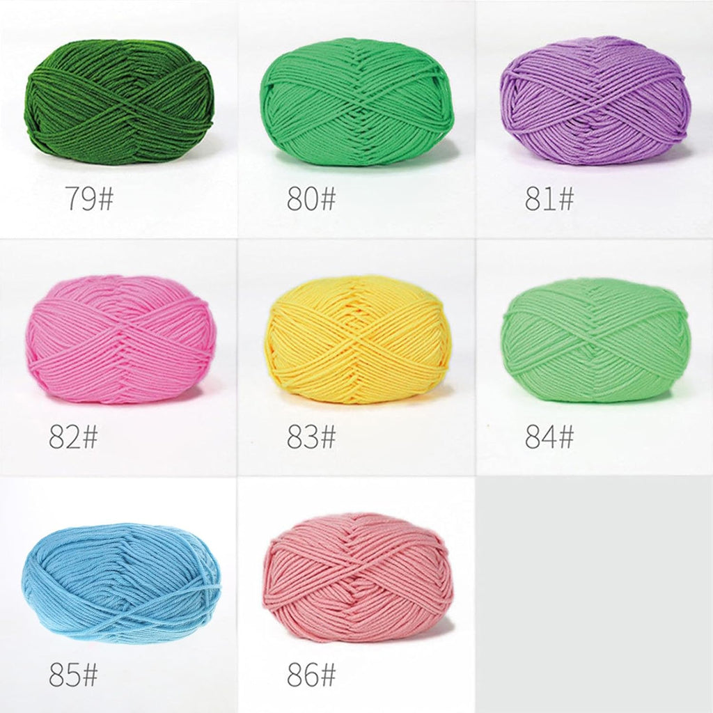 6Pcs Crochet Yarn, 50g / Roll Soft Crochet, 20 Vermilion