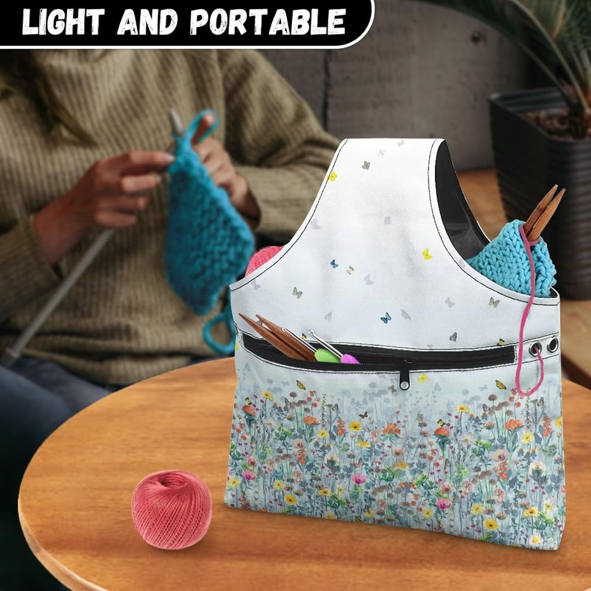 Viewamoon Sewing Kit Storage Case with Handles Sewing Thread Storage