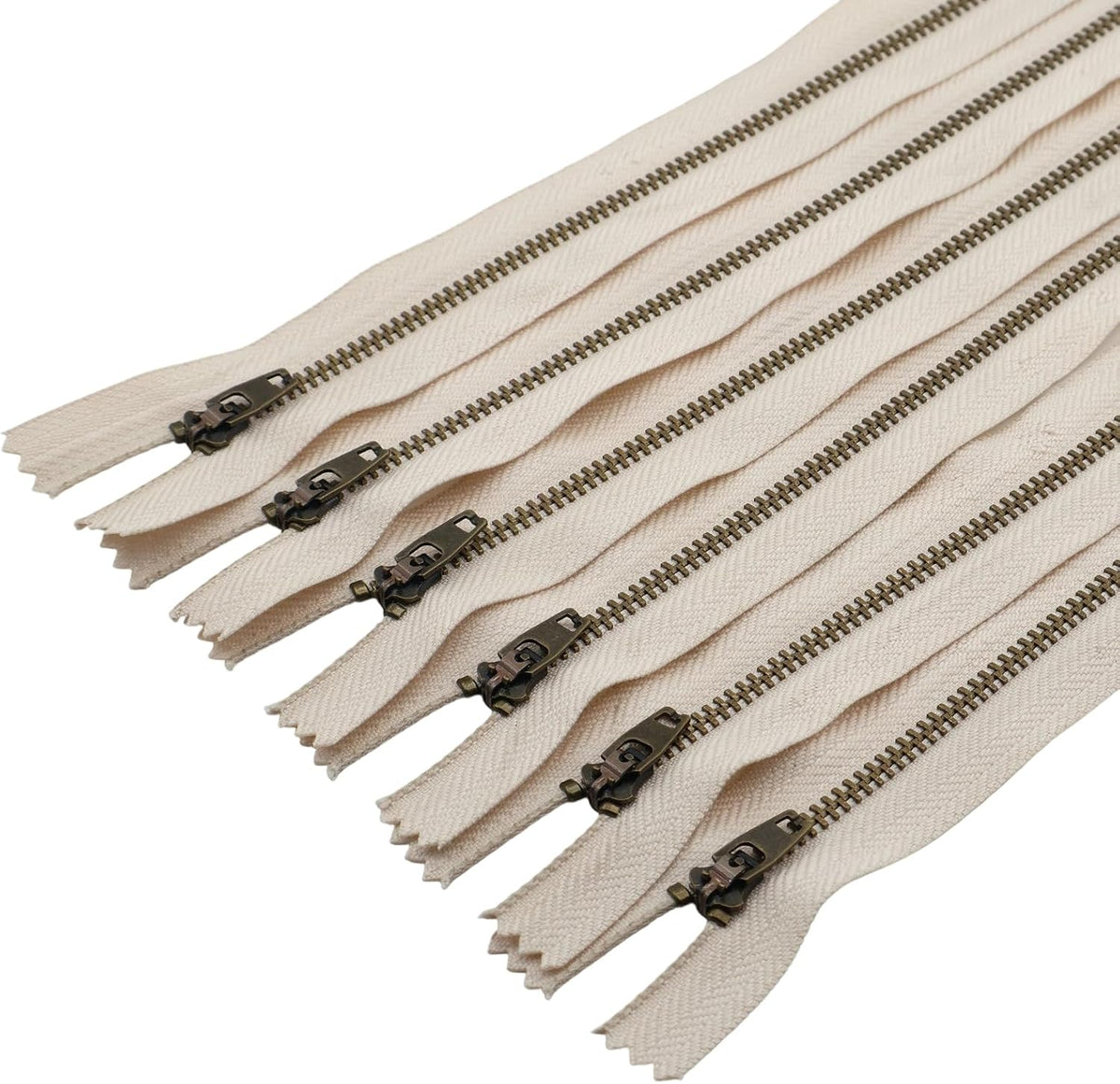 Leekayer 3# Jeans Zipper 5" Metal Zipper Close End Zippers 6pcs