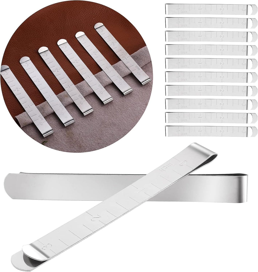 12 Pcs Stainless Steel Hemming Clips - Fabric Clips Sewing Supplies