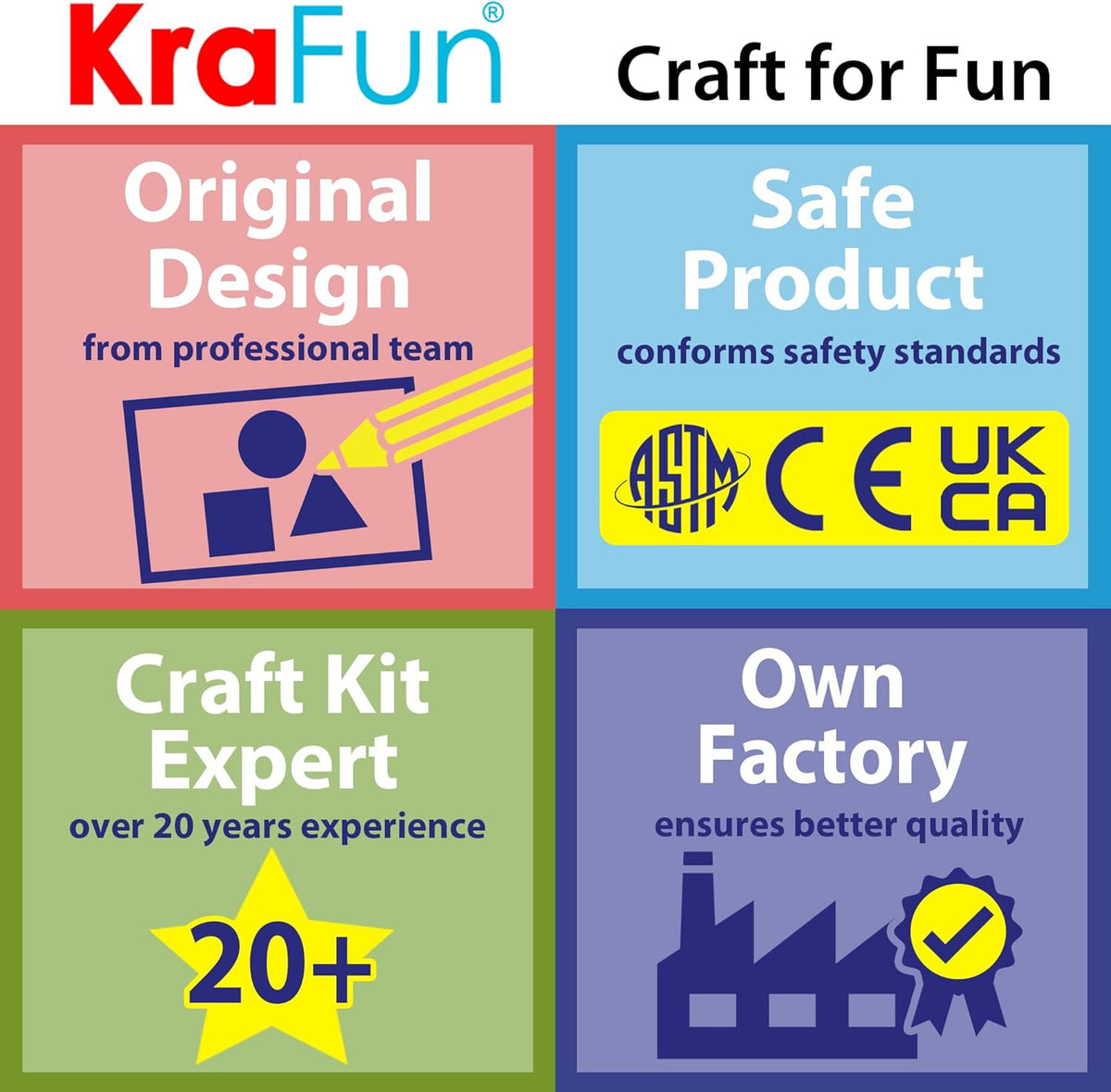 KRAFUN Teddy Bear Sewing Kit for Kids Ages 8-12 - No Scissors