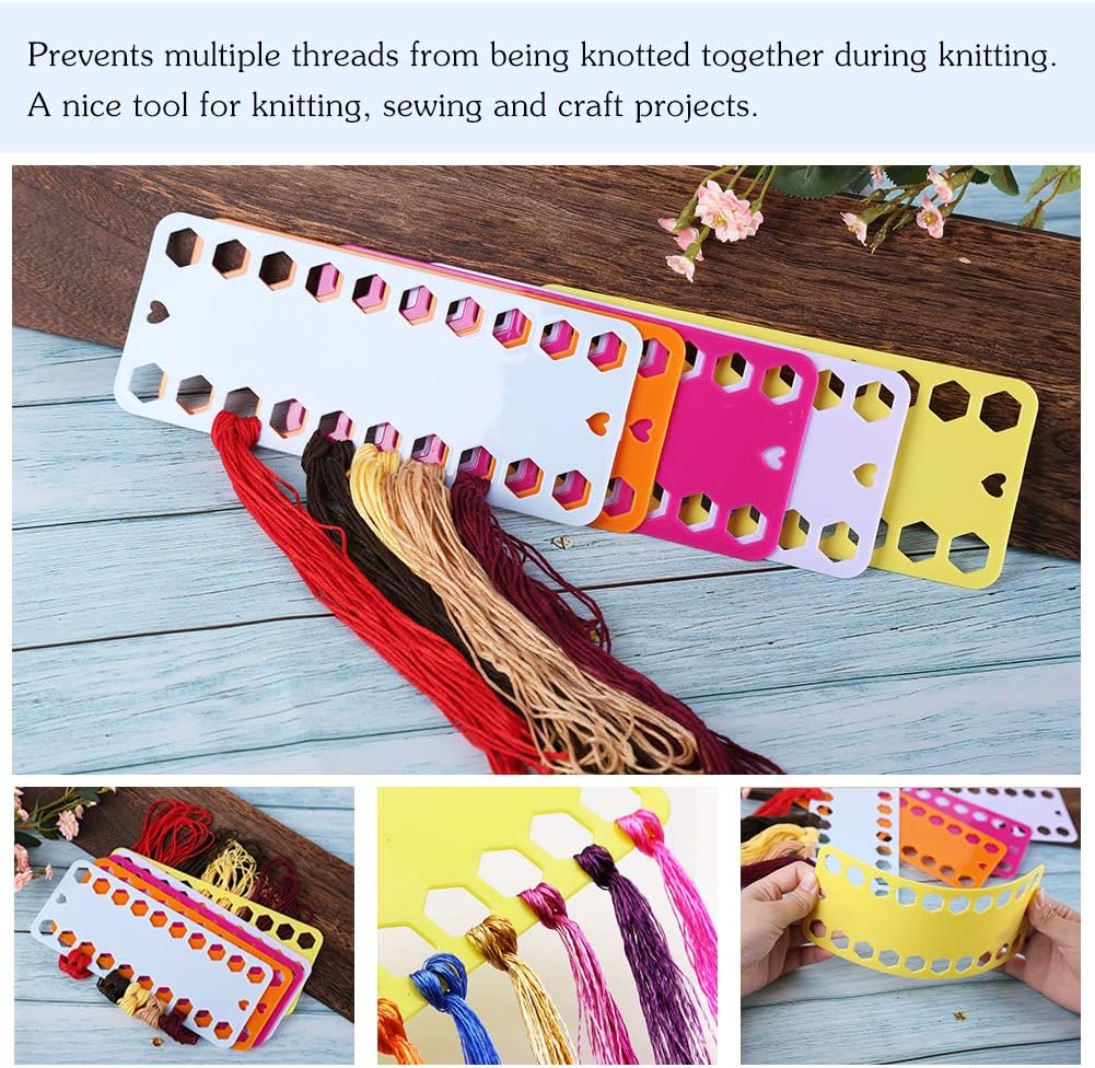 5 Pcs Embroidery Floss Organizer Cross Stitch Thread Holder Floss