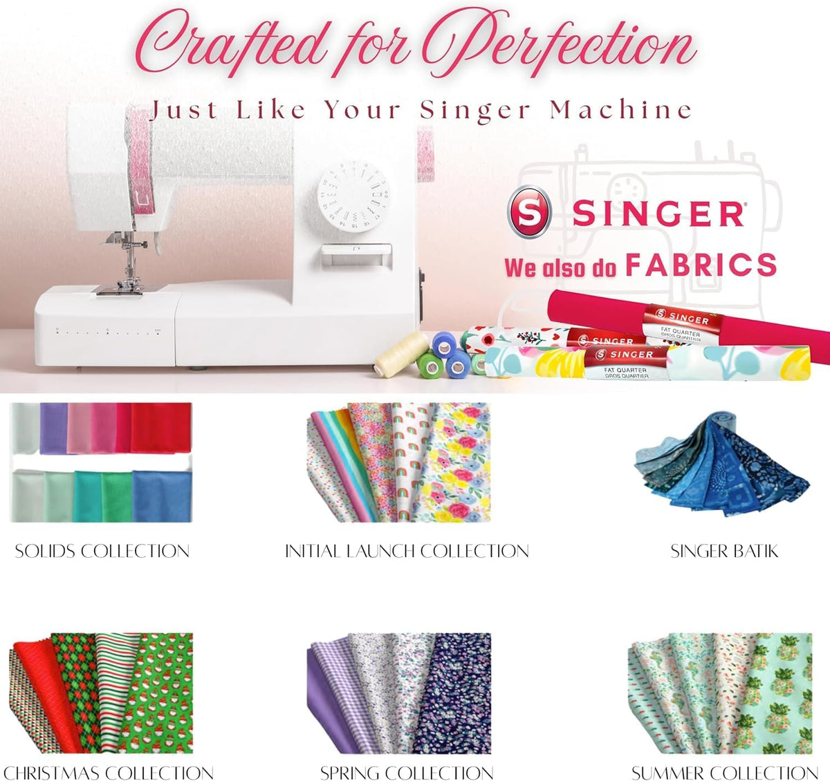 SINGER® Fabrics, 100% Cotton, Quilt and Craft Fabric for Sewing