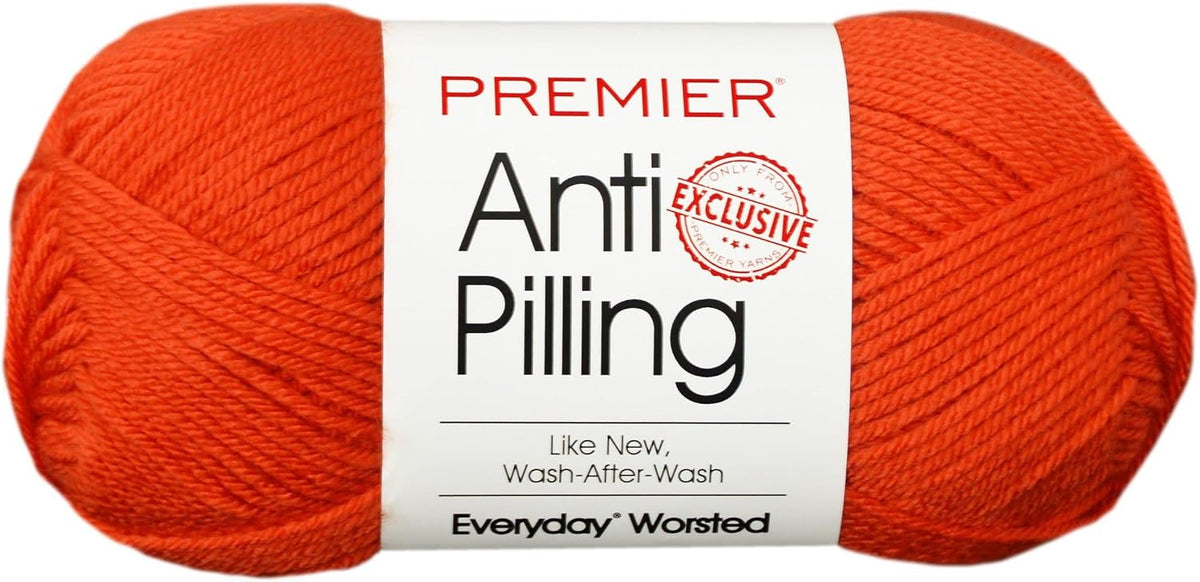 Premier Anti-Pilling Everyday Worsted Yarn, Machine Washable, Soft