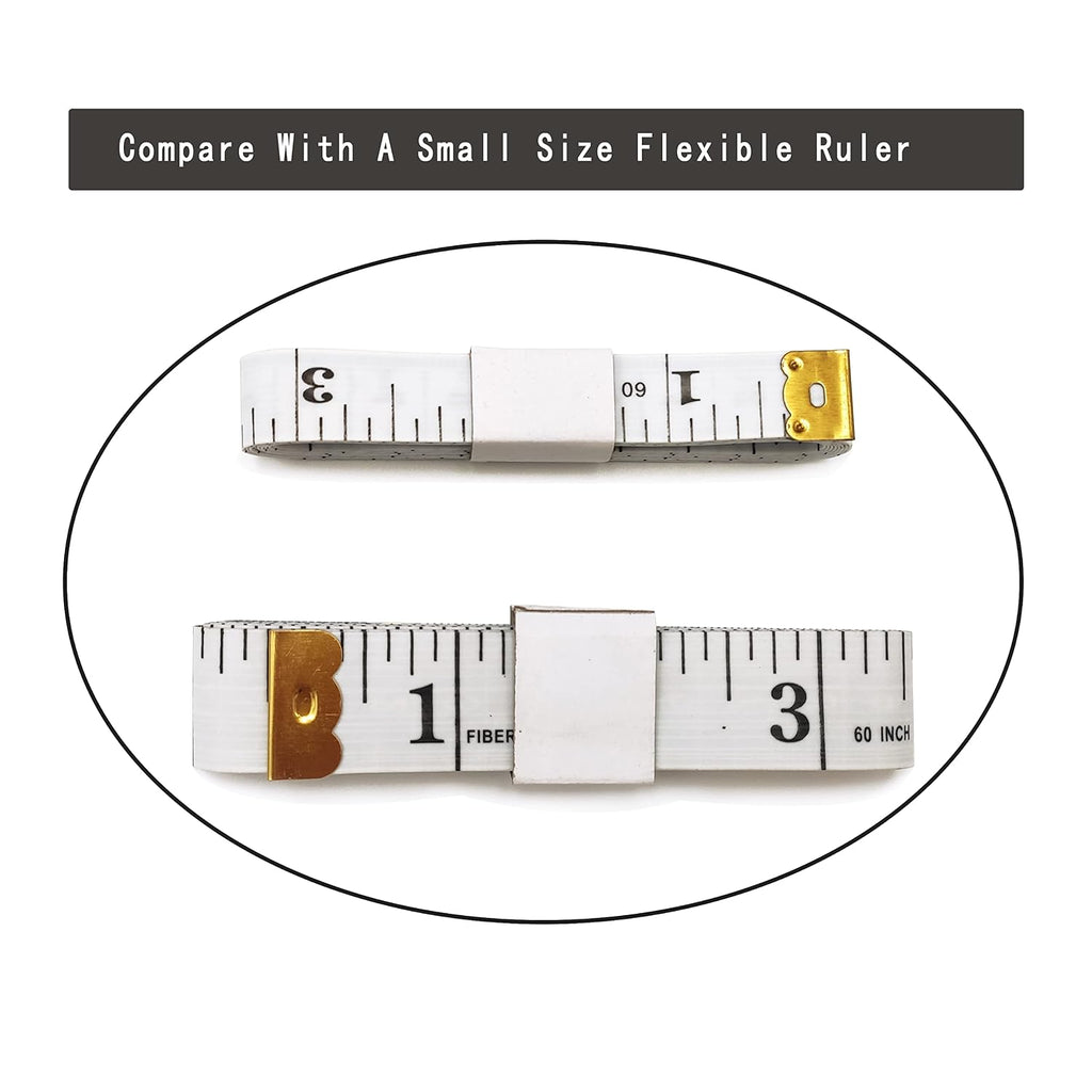 3 Pack Soft Measuring Tape for Body,Double Scale Fabric Craft Tape