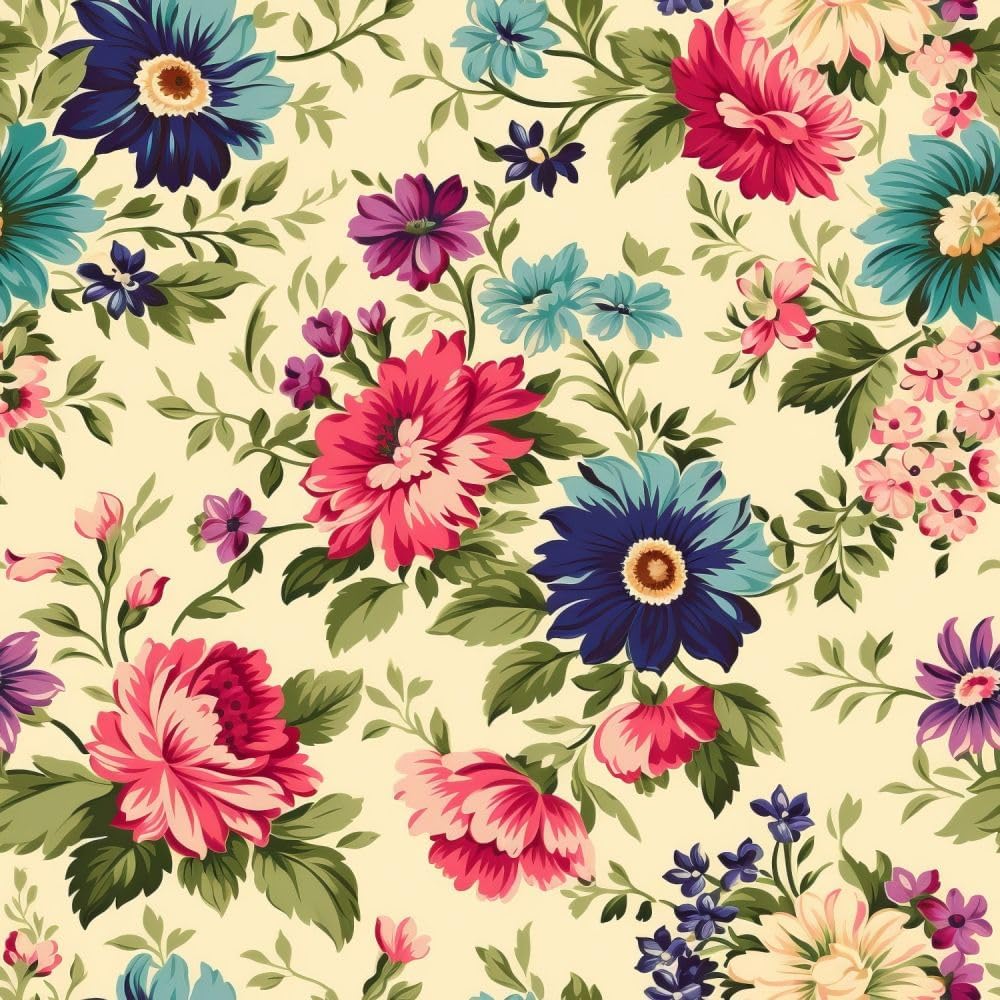 45" Quilter's Cotton Fabric by The Yard 100% Cotton Digitally Printed