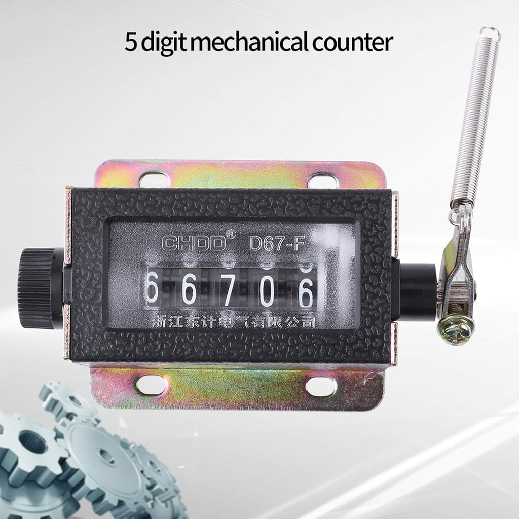Manual Tally Counter 5 Digit Number Count Clicker Counter Mechanical