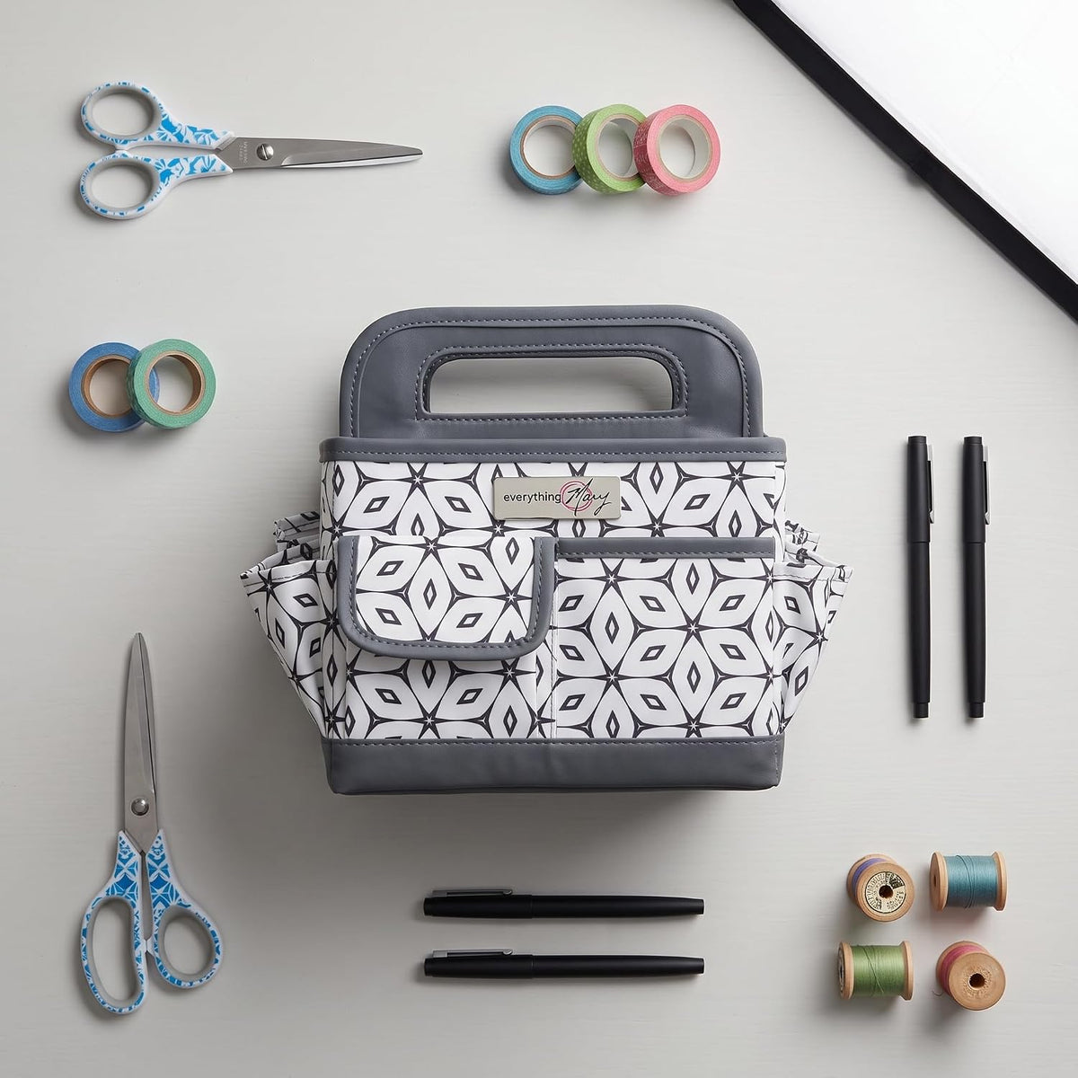 Everything Mary Desktop Organizer Caddy – Collapsible Craft & Sewing