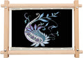 MUFEKUM Beech Wood Embroidery Tapestry Scroll Frame 17"x12"