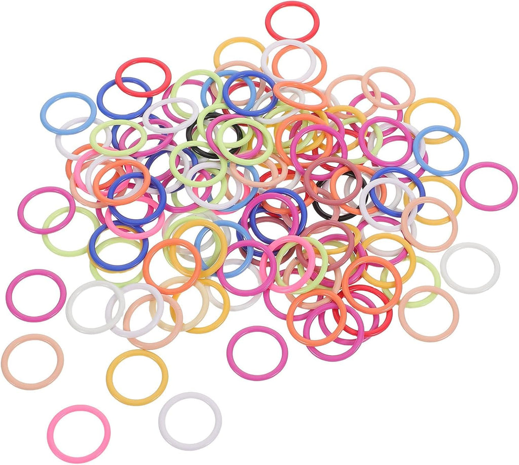 200pcs Metal Stitch Markers, 12mm Multi-Color Rings