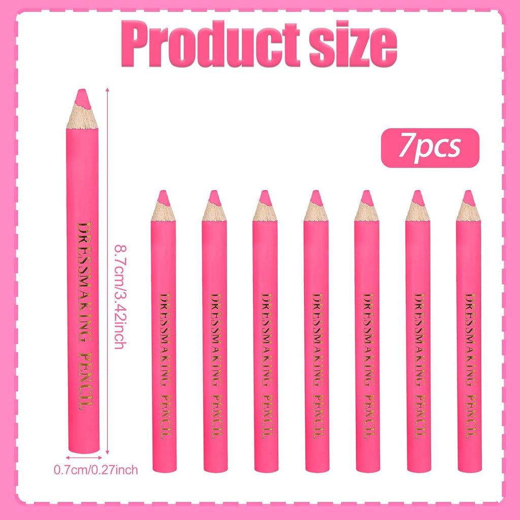 7pcs Fabric Markers for Sewing, Water Soluble Sewing Fabric Pencils