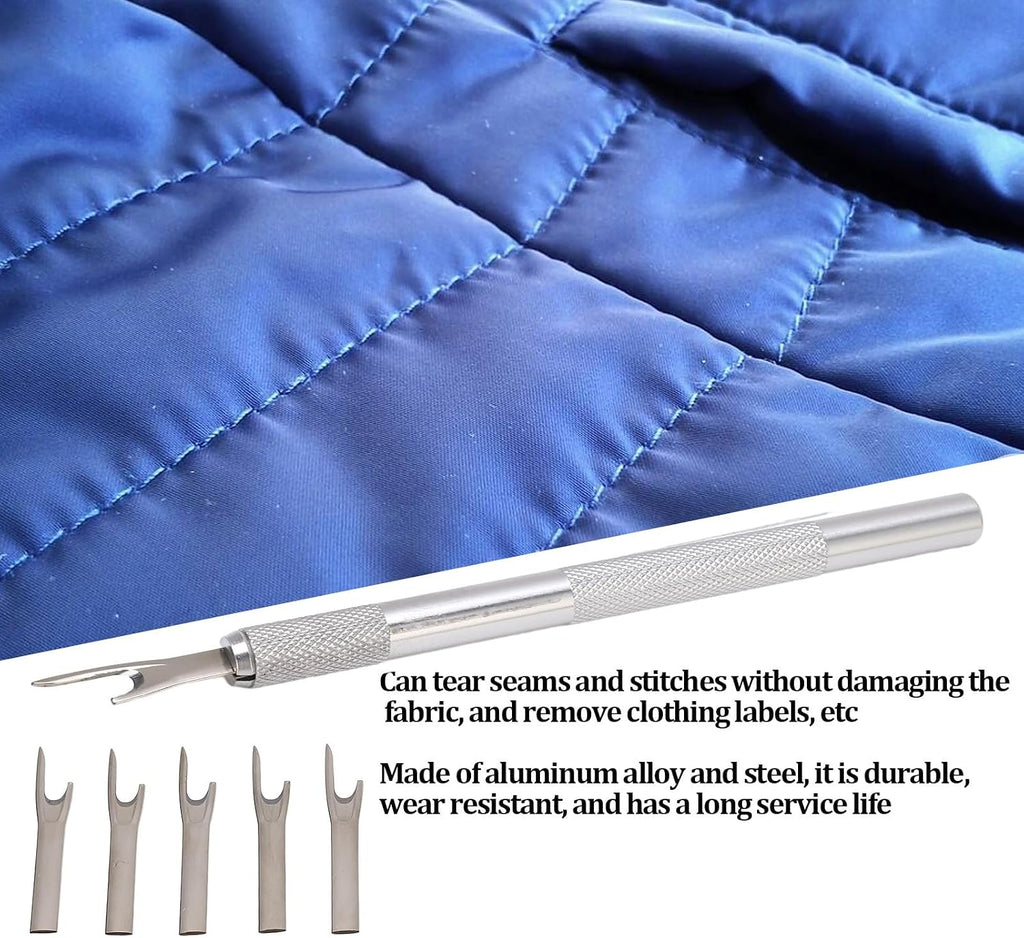 Leopacat 5 Pcs Metal Seam Cutter- Metal Sweing Ripper, Seam Ripper Set
