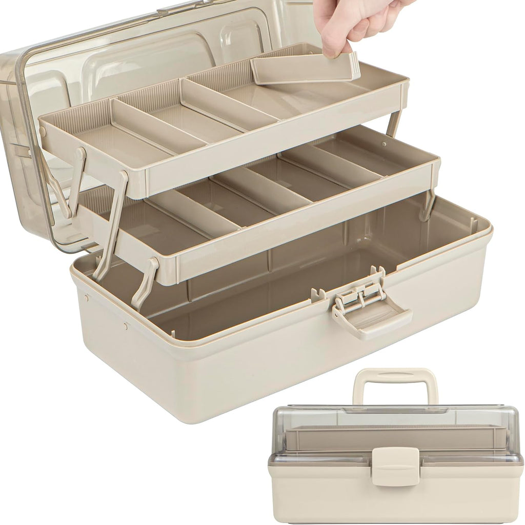 TERGOO 12.5in 3-Layer Multipurpose Craft Organizers and Storage with