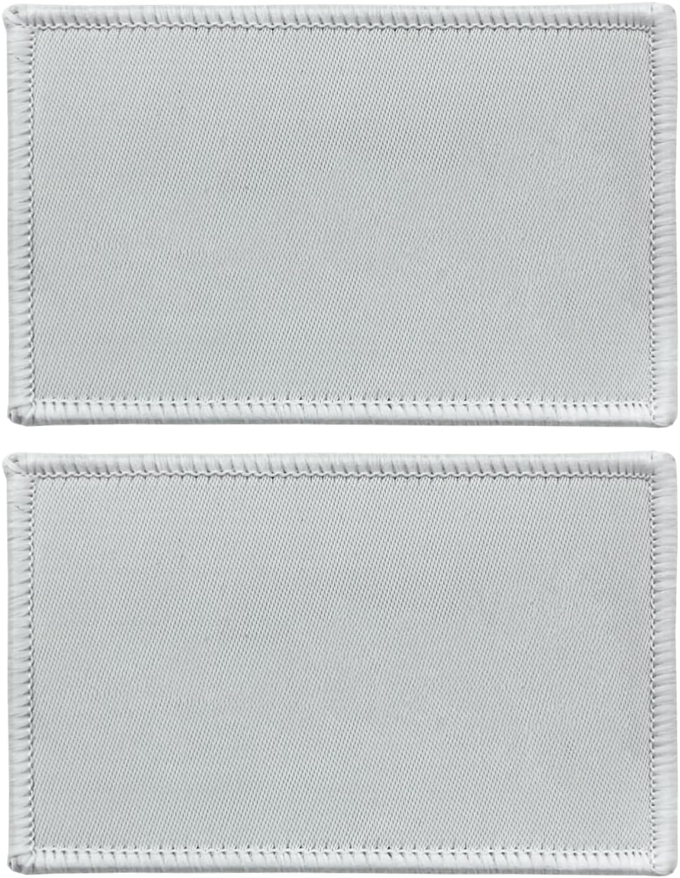 stidsds 2 Pack Plain White Flag Patch Solid White Flags Embroidered