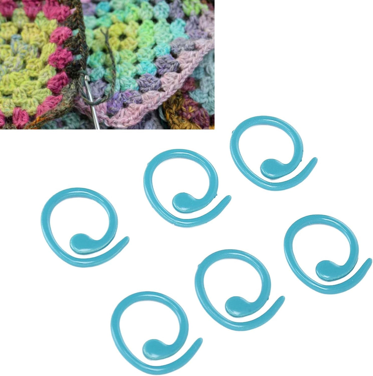 Rcniso Metal Stitch Markers, Multifunctional Marks for Knitting and