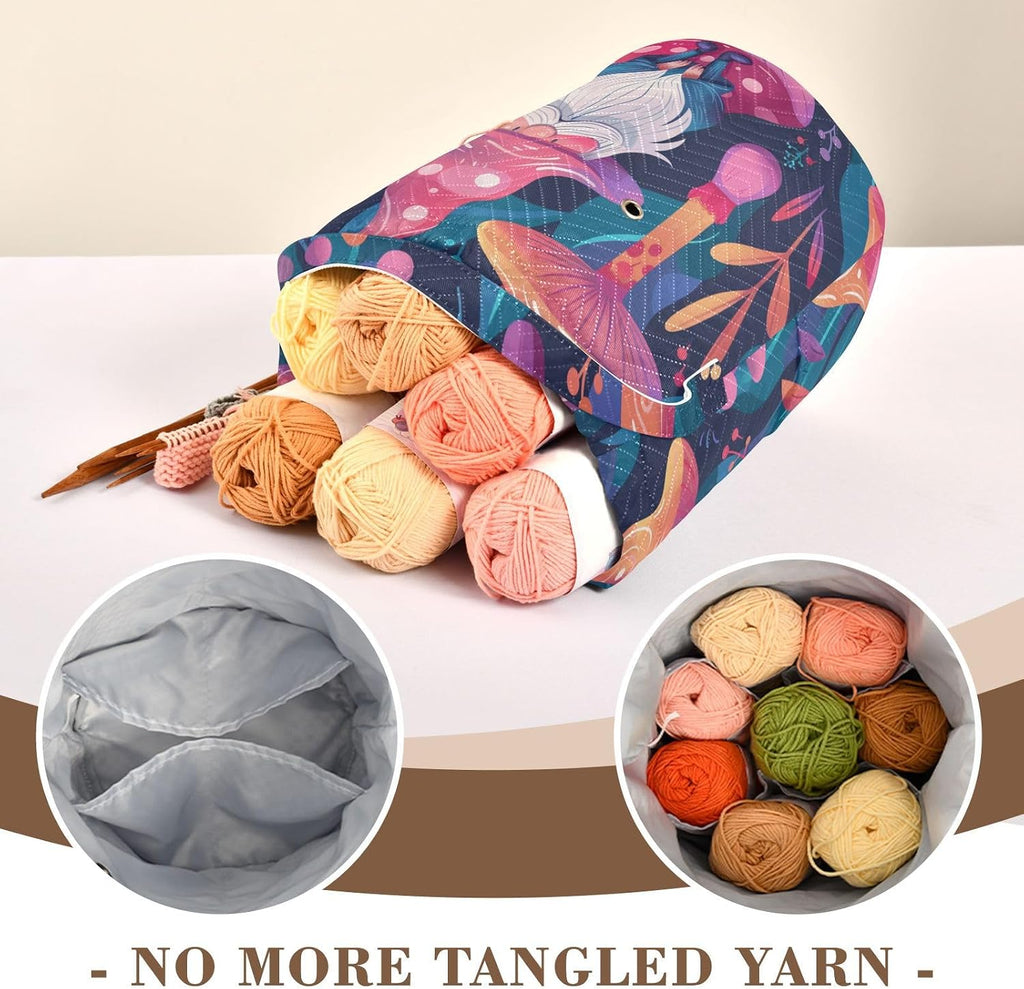 Fustylead Large Knitting Yarn Storage Tote Basket, Various of