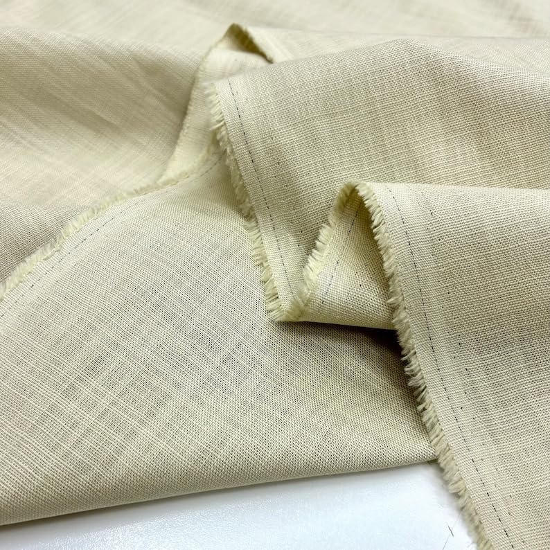 100% Natural Undyed Linen Fabric, Fabric for Dress-Shirt-Blouse-Skirt