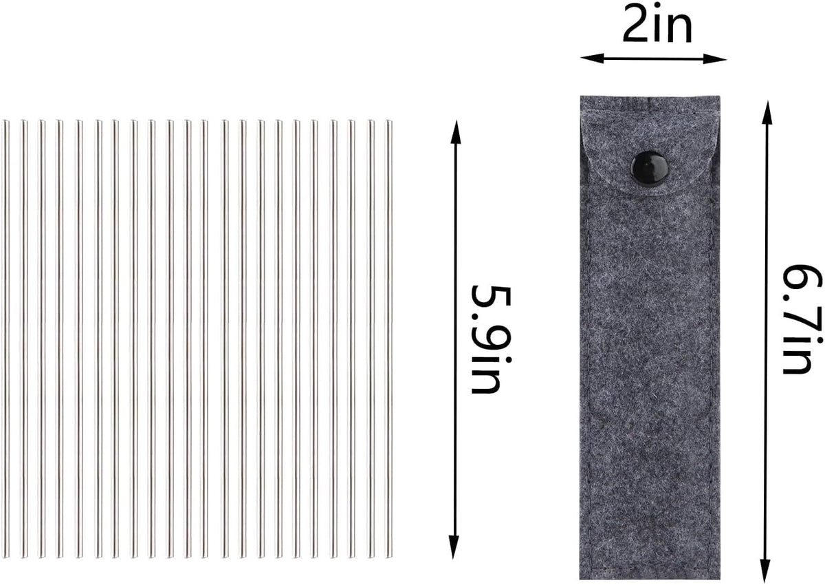 Stainless Steel Needle for Blocking Boards for Crochet Projects, Bag