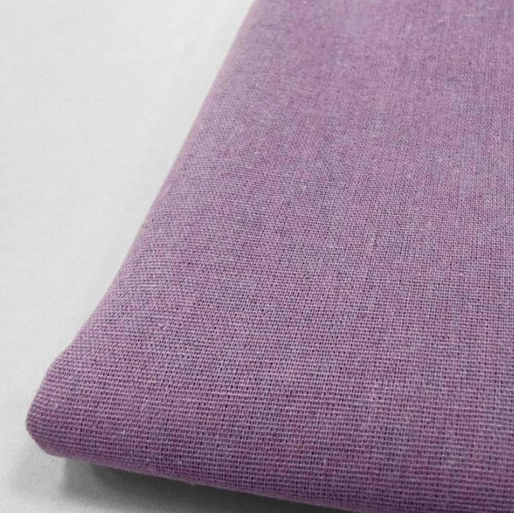Breathable Cotton Linen Fabric by the Yard,59'' Wide Premium Solid