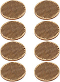 8pcs Round Wooden Cross Stitch Frames for DIY Embroidery Ornaments